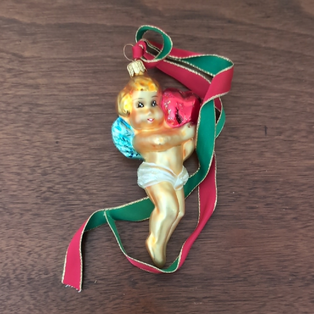 Colorful Angel Ornament with Ribbon